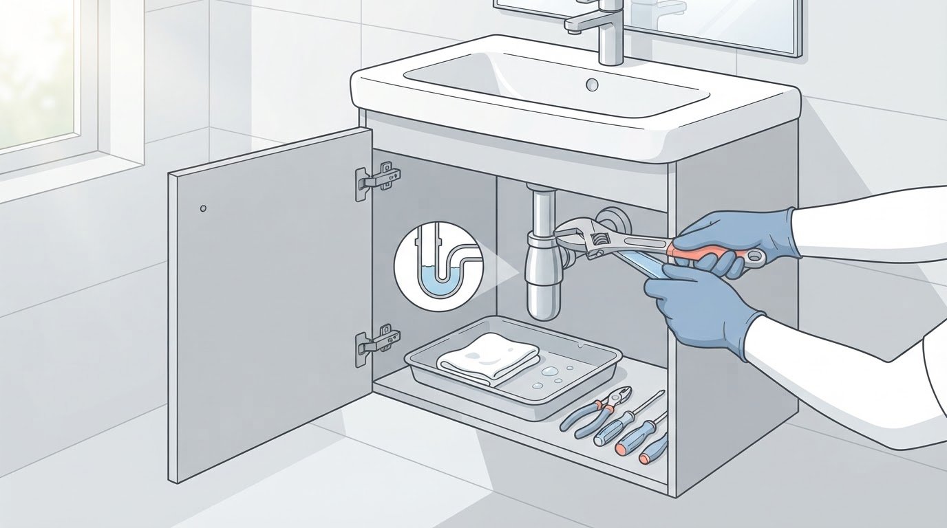 Sifon van je wastafel vervangen: zo pak je het veilig en goed aan