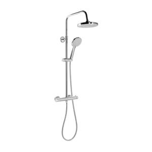 Aqualine Liga Douchepaneel met thermostatische mengkraan, chroom - Loodgieter in hengelo