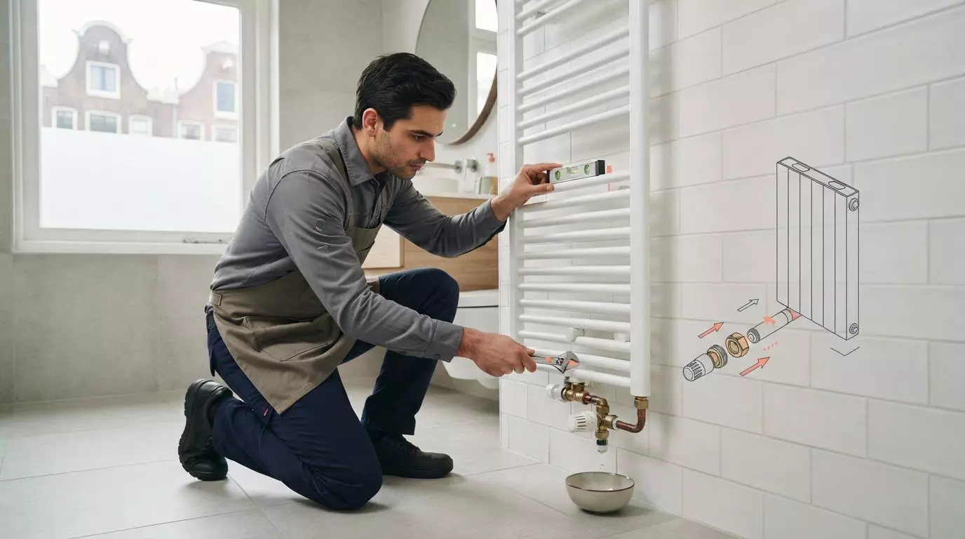 Handdoekradiator laten aansluiten: zo pak je het vakkundig aan