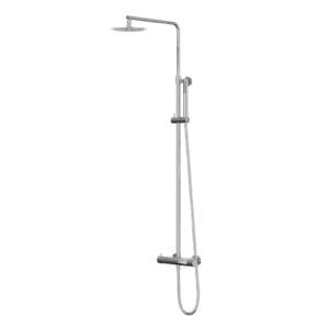 IVY Bond Regendoucheset 1 opbouw, 20cm medium hoofddouche, staafmodel handouche Chroom - Loodgieter in hengelo