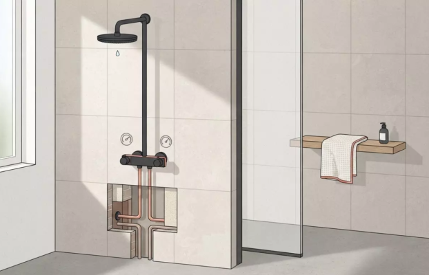 Regendouche laten inbouwen zonder de wand open te breken