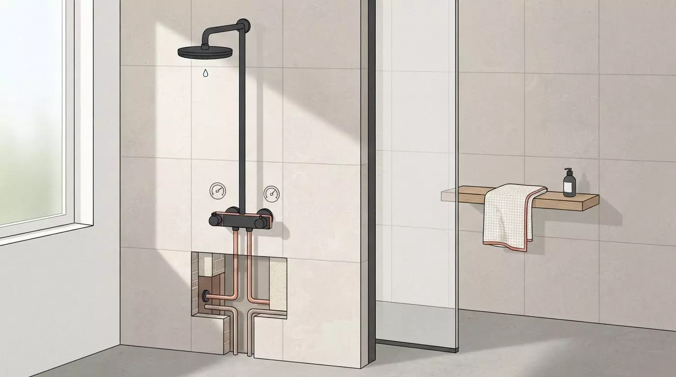 Regendouche laten inbouwen zonder de wand open te breken