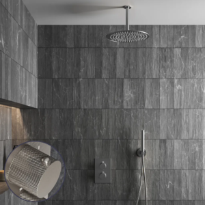 Saniclear Exclusive Curved inbouw regendouche met 30cm hoofddouche en plafondarm RVS - Loodgieter in hengelo