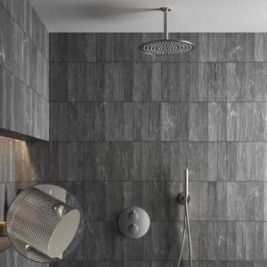 Saniclear Exclusive Curved inbouw regendouche rond met 20cm hoofddouche en plafondarm RVS - Loodgieter in hengelo