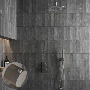 Saniclear Exclusive Stripes inbouw regendouche met 30cm hoofddouche en muurarm RVS - Loodgieter in hengelo