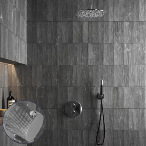 Saniclear Talpa Curved Pro inbouw regendouche rond met 30cm hoofddouche en muurarm chroom - Loodgieter in hengelo