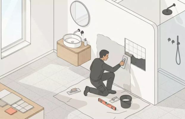 Stucwerk in de badkamer laten aanbrengen: kosten en opties