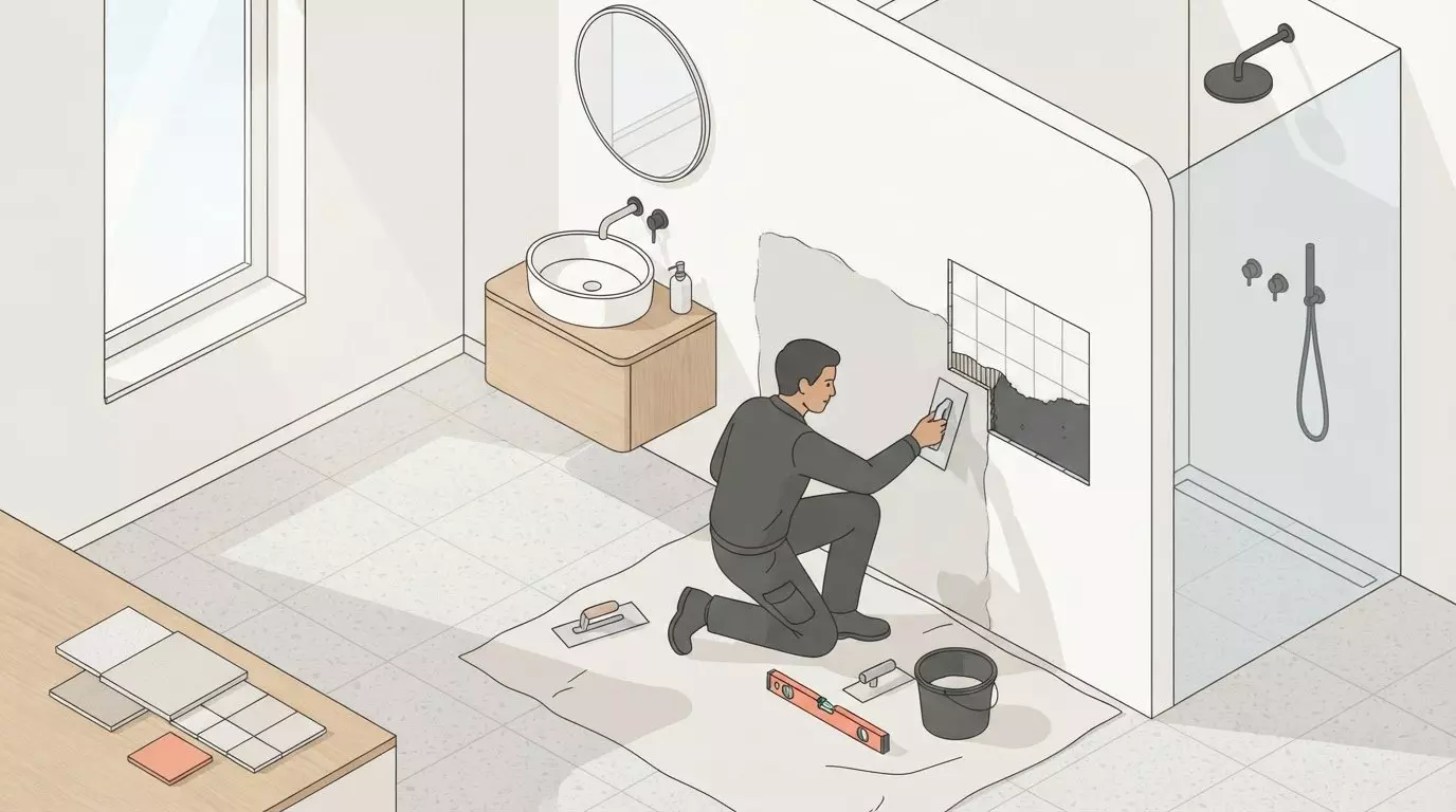 Stucwerk in de badkamer laten aanbrengen: kosten en opties