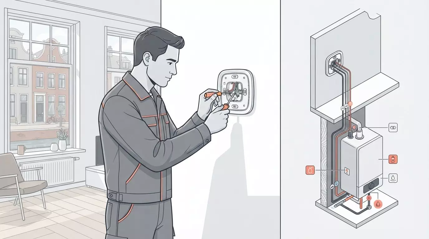Thermostaat laten vervangen door een installateur