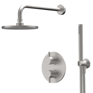 Xenz Duero - Douche inbouwset thermostatisch, inox incl. Tec-Box - Loodgieter in hengelo