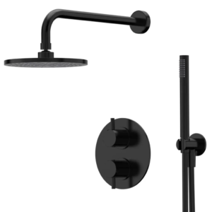Xenz Duero - Douche inbouwset ZWART MAT incl. Tec-Box - Loodgieter in hengelo