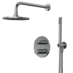 Xenz Esla - Douche inbouwset thermostatisch, chroom incl. Tec-Box - Loodgieter in hengelo
