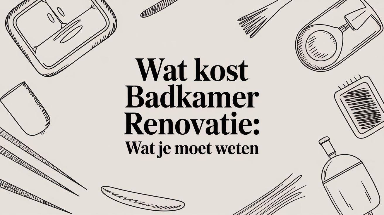 Wat kost badkamer renovatie: wat je moet weten