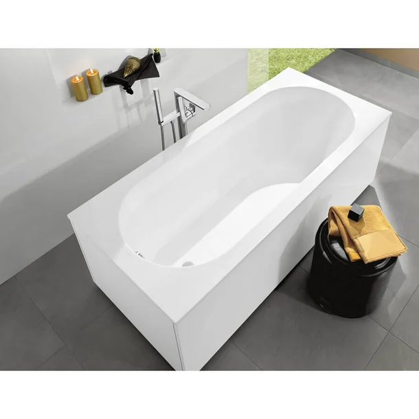 Villeroy & Boch Oberon kunststof bad quaryl rechthoekig met poten wit 170x75cm 5