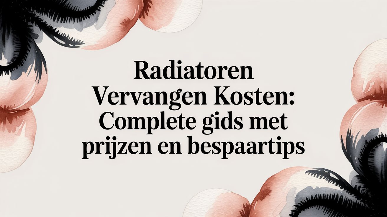 Radiatoren vervangen kosten: Complete gids met prijzen en bespaartips