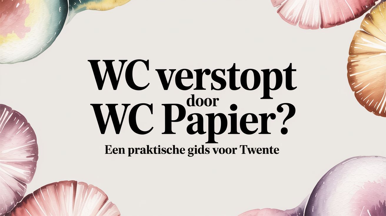 Wc verstopt door wc papier? Een praktische gids voor Twente