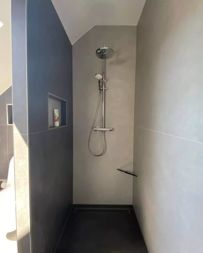 Badkamer in hengelo inloop douche modern