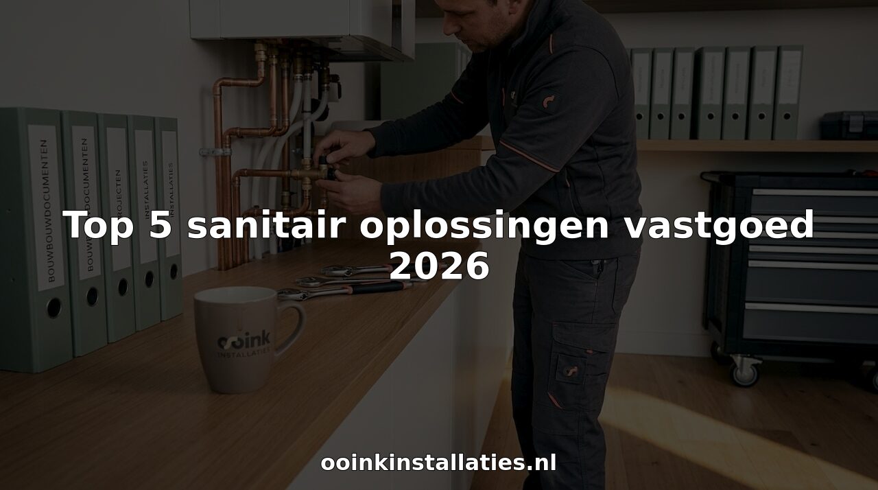 Top 5 sanitair oplossingen vastgoed 2026