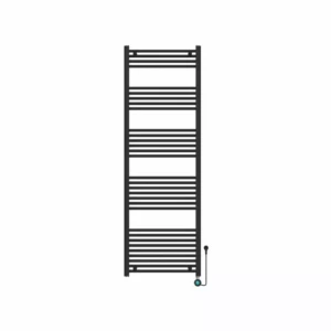 Viidako – Elektrische Handdoekradiator – Met thermostaat – 1800×600 mm – Mat zwart – 900 Watt