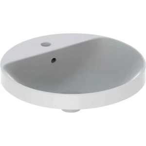 Geberit VariForm inbouwwastafel rond wit (48 x 48 cm)